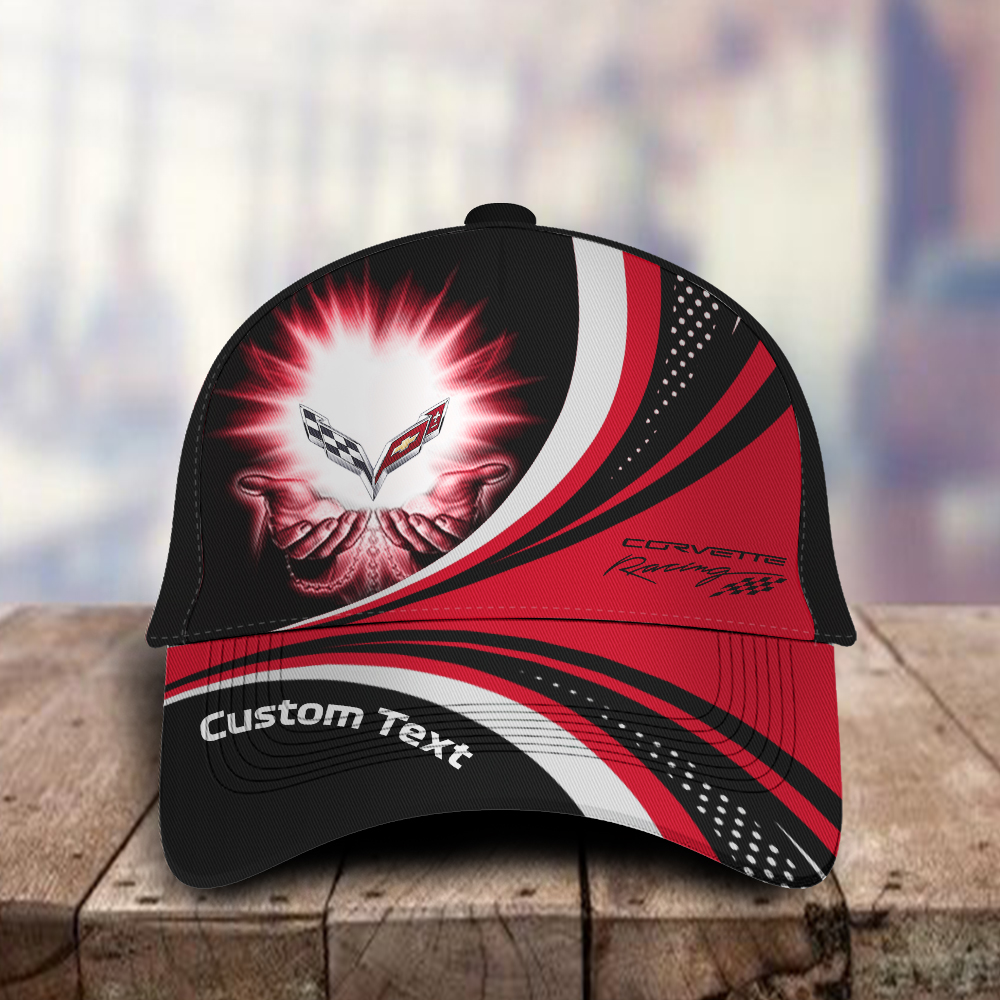 Chevrolet Corvette 3D Classic Cap Vintage Style, Custom name any logo or car model
