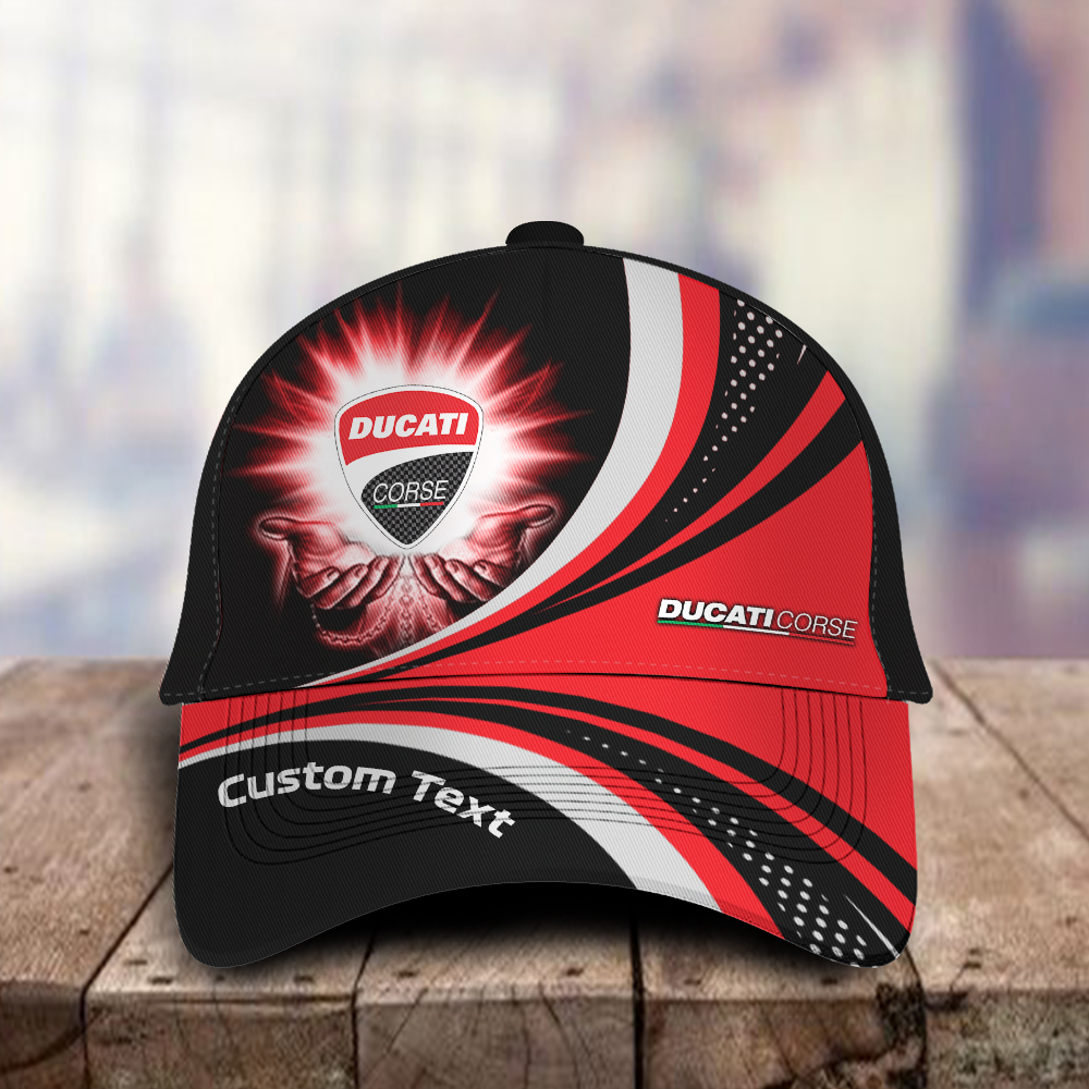Ducati Corse 3D Classic Cap Vintage Style, Custom name any logo or car model