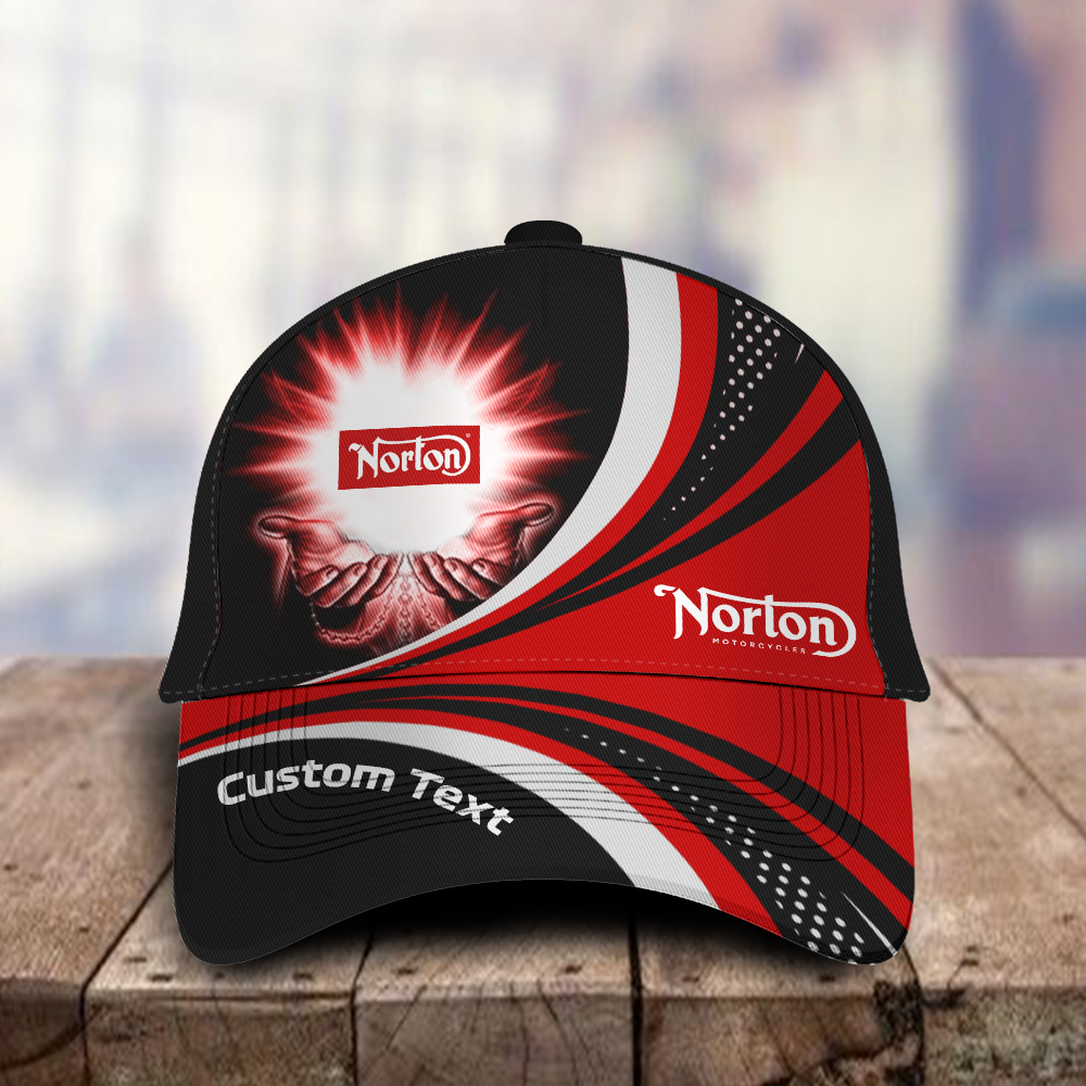 Norton Motorcycle 3D Classic Cap Vintage Style, Custom name any logo or car model