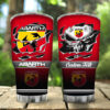 Abarth Logo Brand Custom Name, Irregular Tumbler, Tumbler Stainless Steel Water Bottle, Travel Coffee Mug Cup