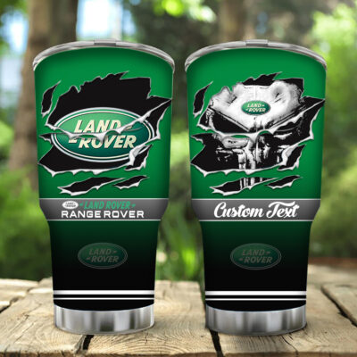 Range Rover Logo Brand Custom Name, Irregular Tumbler, Tumbler Stainless Steel Water Bottle, Travel Coffee Mug Cup