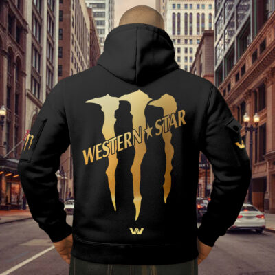Western Star Men's Half Zip Hoodie Customize name, color, Logo Car or Motor model